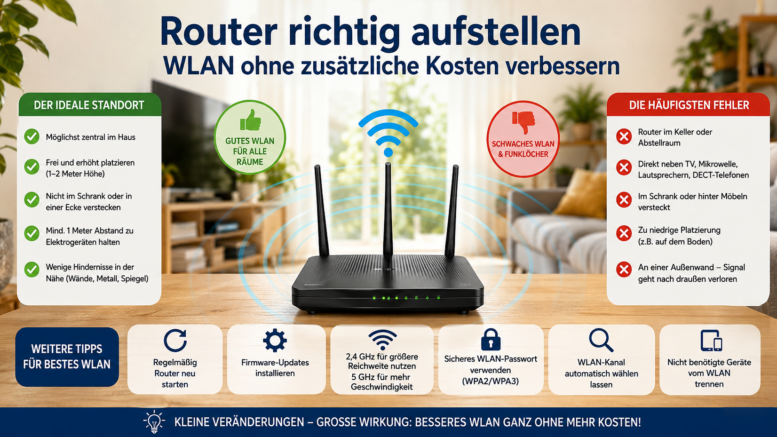 Router richtig aufstellen